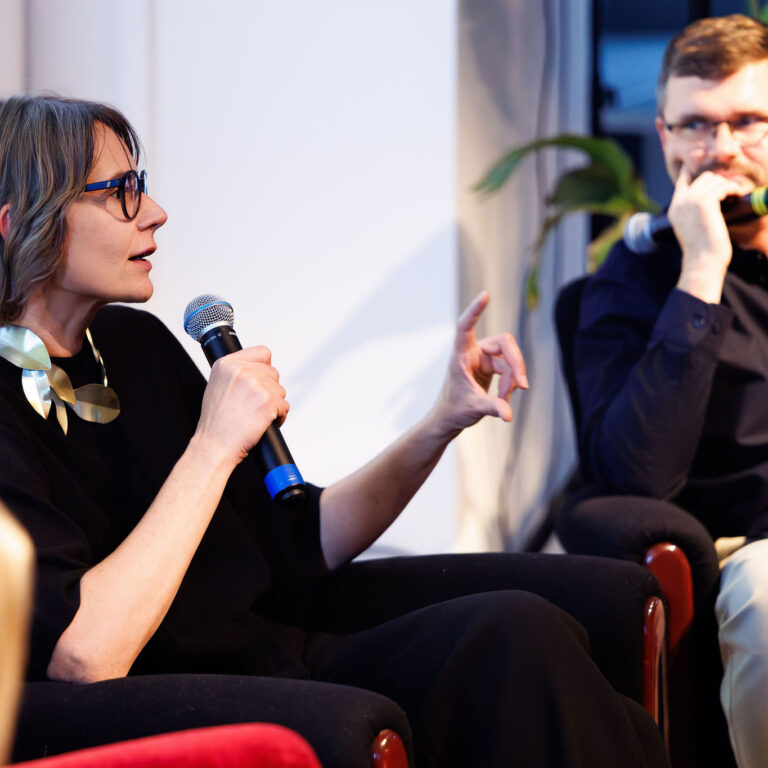 Premiera "Atlasu MDM", Anna Wiśniewska, Krzysztof Mordyński, prowadzenie Katarzyna Uchowicz, Galeria Test