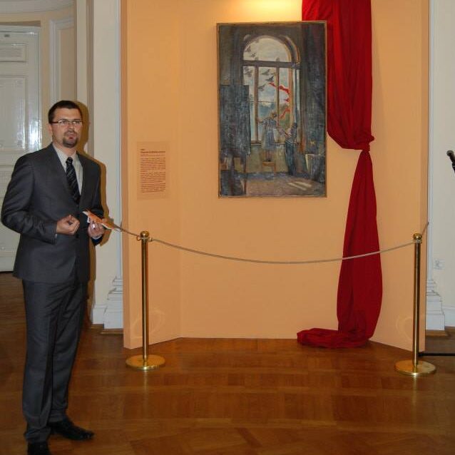 Były i małe wystawy: galeria jednego obiektu z obrazem Wojciecha Weissa